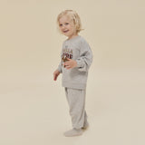 Konges Sloejd :: Loupy Lou Sweatshirt Gots Grey Melange