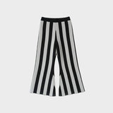 Mes Kids Des Fleurs :: Striped Flared Trousers Black