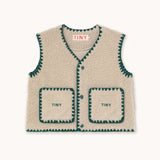 Tinycottons :: Sherpa Vest Dark Vanilla