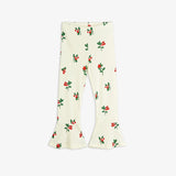 Mini Rodini :: Lingonberries Aop Flared Trousers Off White