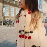 Konges Sloejd :: Fuzzie Coat Grs Ma Grande Cerise