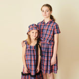 Caramel :: Cumin Skirt Red/Blue Tartan