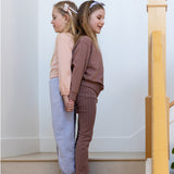 Iver and Isla:: Pima Flare Pant Wallpaper Lace Floral
