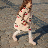Konges Sloejd :: Fuzzie Coat Grs Ma Grande Cerise
