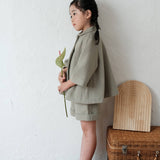 Mes Kids Des Fleurs :: Woolen Shorts Green