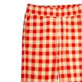 Mini Rodini :: Gingham Aop Fleece Trousers Red