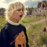Mini Rodini :: Mammoth Chenille Sweatshirt Black