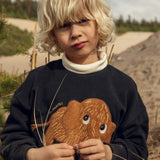 Mini Rodini :: Mammoth Chenille Sweatshirt Black