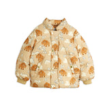 Mini Rodini :: Mammoths Aop Hooded Puffer Beige