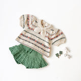 Misha And Puff :: Eyelet Popcorn Skating Skirt Jadeite