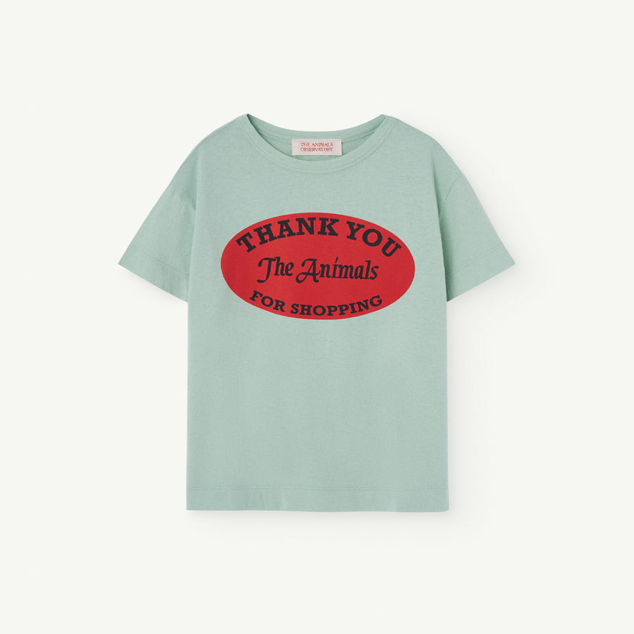 The Animals Observatory :: Rooster Kids T-Shirt Turquoise