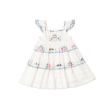 Lali Kids :: Nanette Dress Pearl With Embroidery