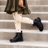 Little Stocking Co :: Vanilla Dot Knit Tights