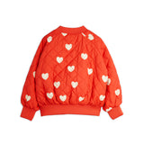 Mini Rodini :: Hearts Aop Baseball Jacket Red