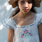 Lali Kids :: Nanette Dress Pearl With Embroidery
