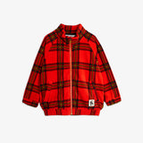 Mini Rodini :: Check Aop Fleece Jacket Red