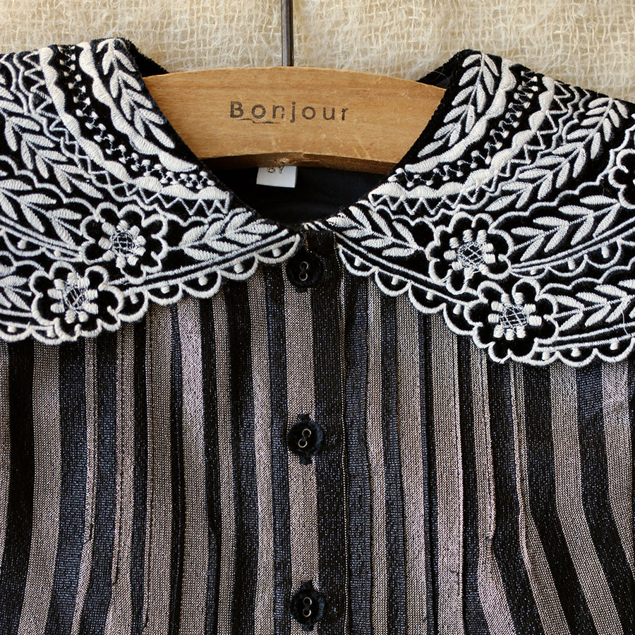 Bonjour Diary :: Crop Shirt Stripes Lurex