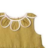 Gingersnaps :: Baby Growing Together Linen Dress Olivenite