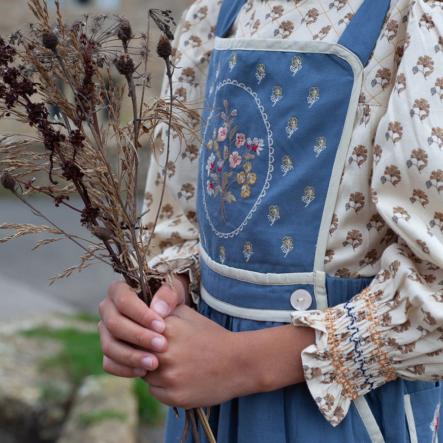 Lali :: Overalls Blue Embroidery