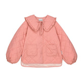 Mipounet :: Giulia Collared Quilted Jacket Coral