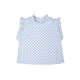 Kidsagogo :: Lola Top Dot White Iris Blue