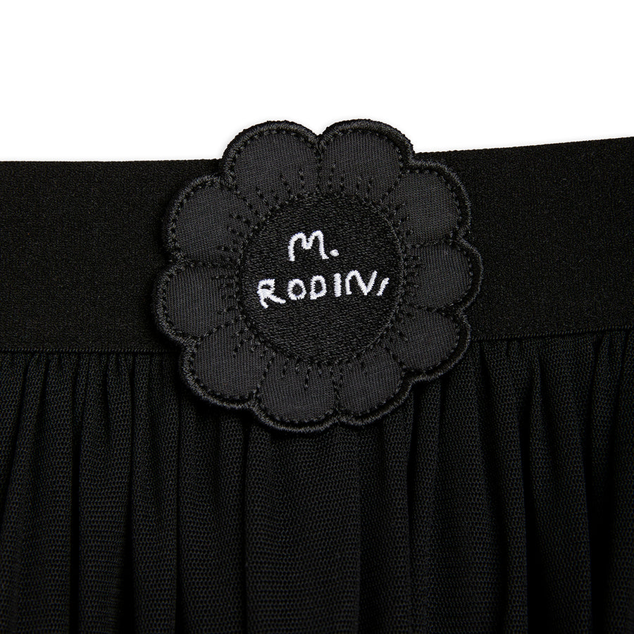 Mini Rodini :: Bat Flower Tulle Skirt Black