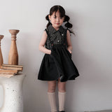Mes Kids Des Fleurs :: Overall Dress Black