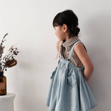 Mes Kids Des Fleurs :: Overall Dress Blue