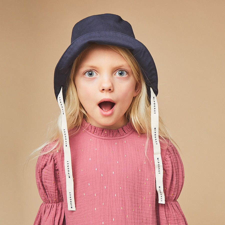 Mipounet :: Alice Bucket Logo Hat Stretch Twill Blue