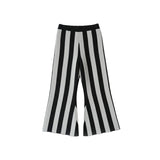 Mes Kids Des Fleurs :: Striped Flared Trousers Black