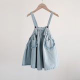 Mes Kids Des Fleurs :: Overall Dress Blue