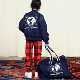 Mini Rodini :: Check Aop Fleece Trousers Red