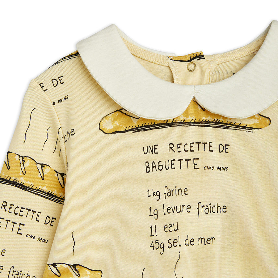 Mini Rodini :: Baguette Aop Ls Dress Yellow