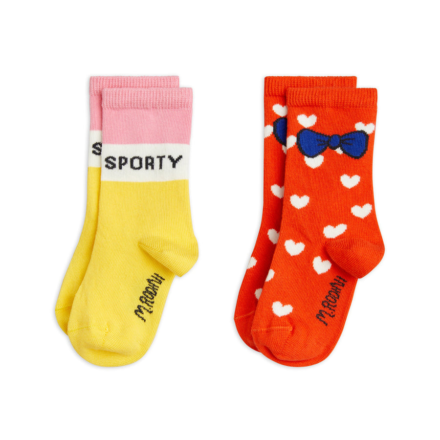 Mini Rodini :: Sporty 2-Pack Socks Multi