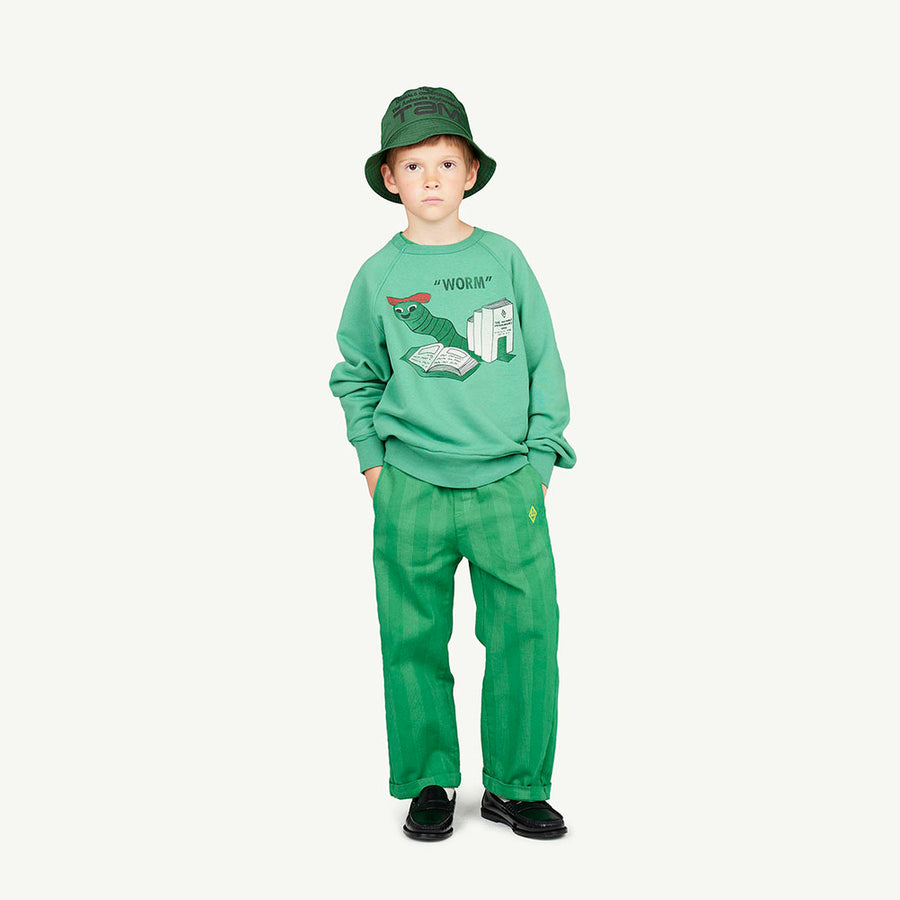 The Animals Observatory :: Shark Kids Sweatshirt Green Worm