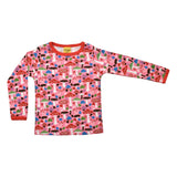 Duns :: Long Sleeve Top Pink Mushroom