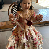 [Exclusive] Bonjour Diary - Ibiza Dress With Crochet Collar Vence Print