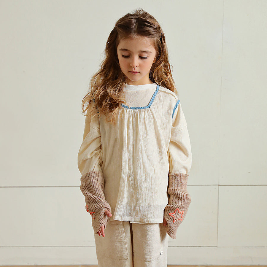 Tambere :: Alyth Knitted Warmer Beige