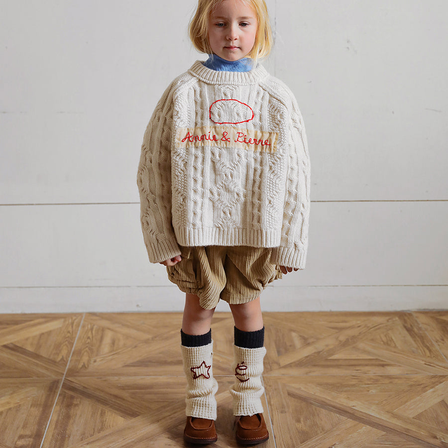 Tambere :: Alyth Knitted Warmer Ivory