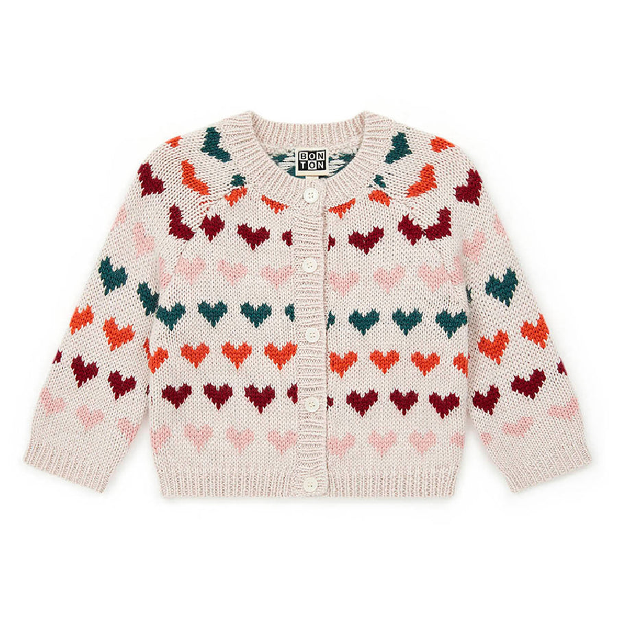 Bonton :: Cardigan Heart Cream
