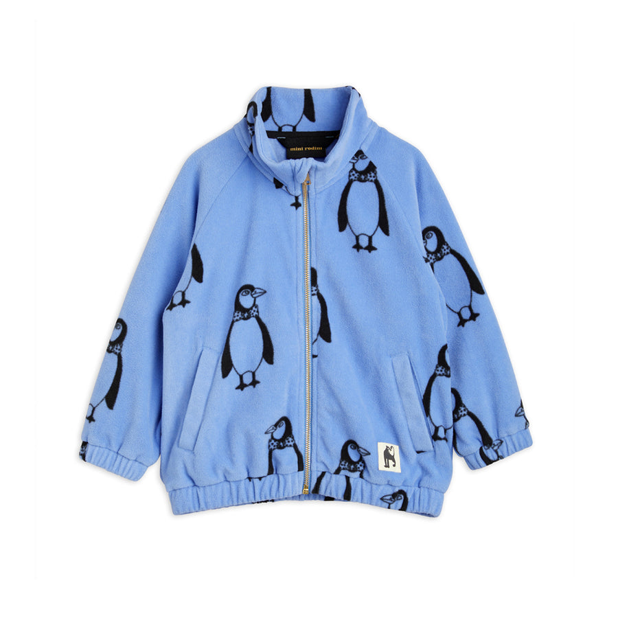 Mini Rodini :: Penguin Fleece Jacket Blue