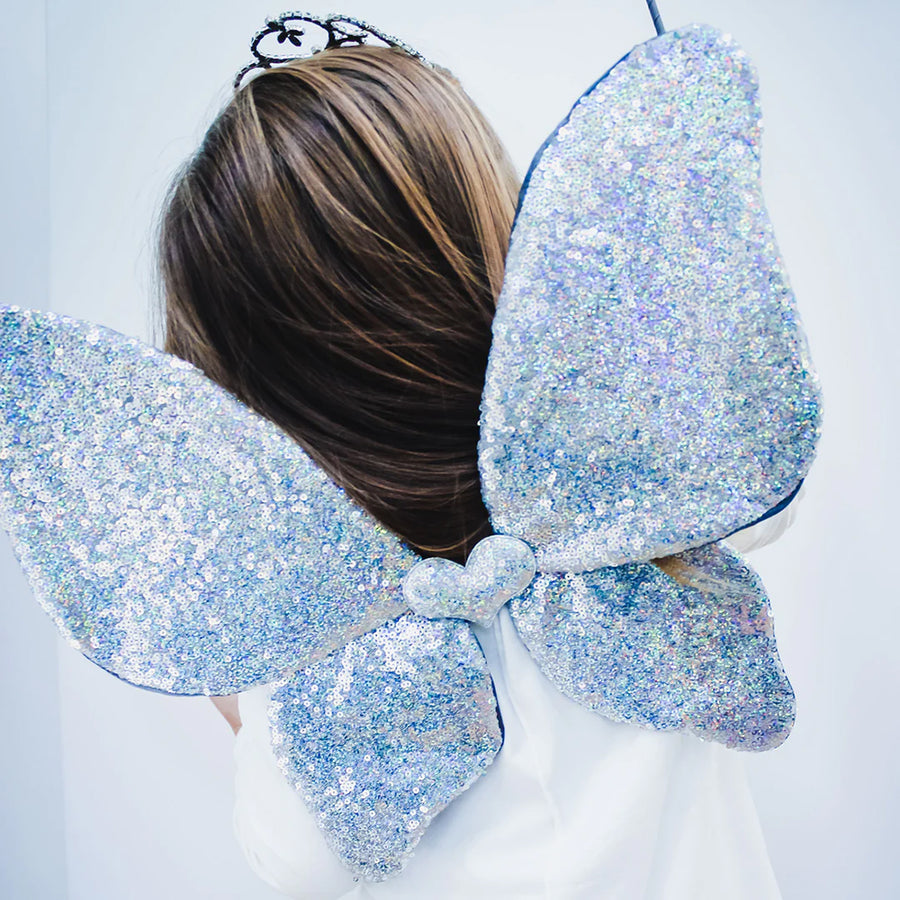 Mimi & Lula :: Sparkle Sequin Wings Siver