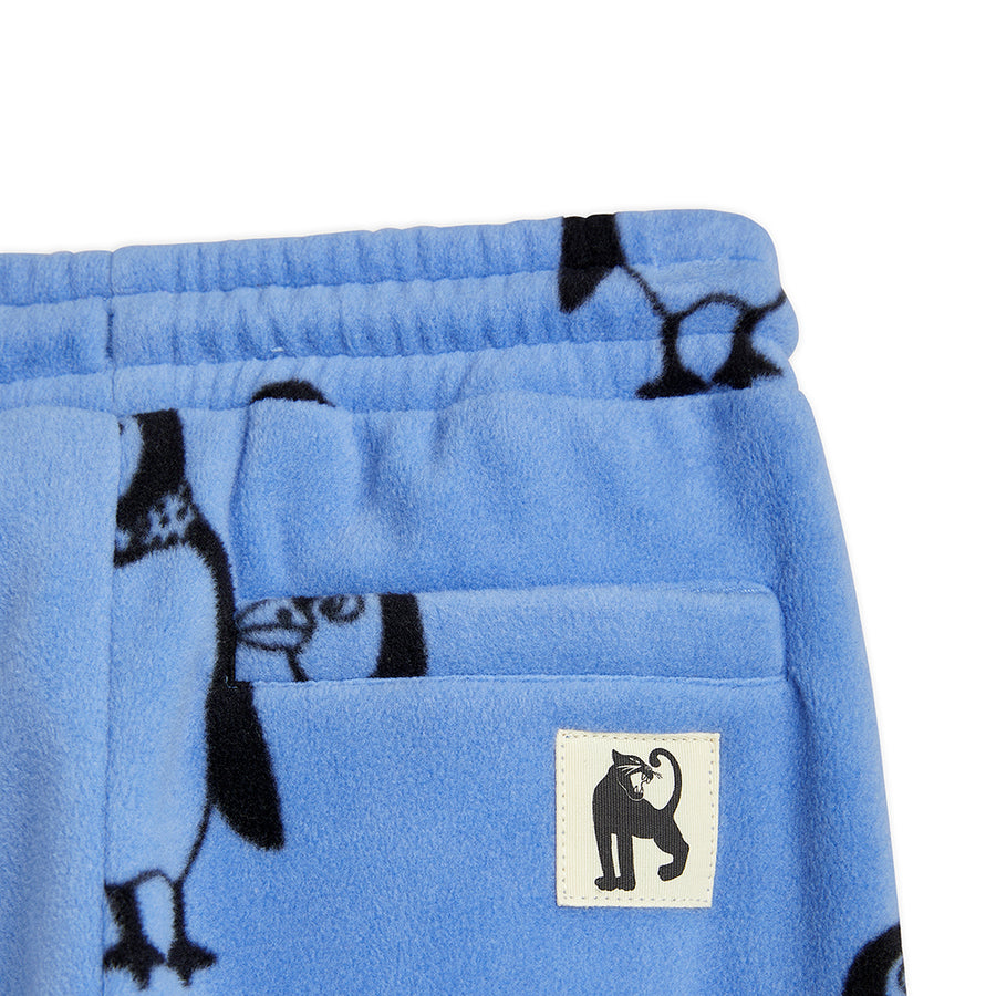 Mini Rodini :: Penguin Fleece Trousers Blue