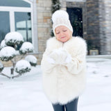 Mi Loves :: Luxurious Synthetic Fur Vest Ivory