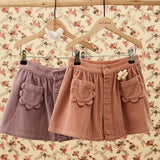 Emile Et Ida :: Jupe Poches Fleurs Poudre