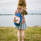 Misha And Puff :: Horse Drawstring Bag Blue Ribbon