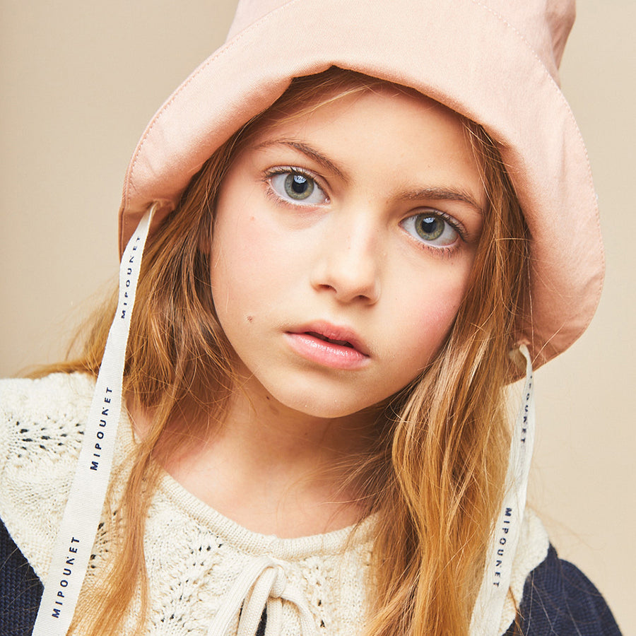 Mipounet :: Alice Bucket Logo Hat Stretch Twill Pink