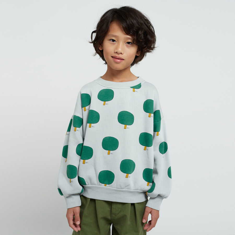 Bobo Choses :: Green Tree All Over Sweatshirt