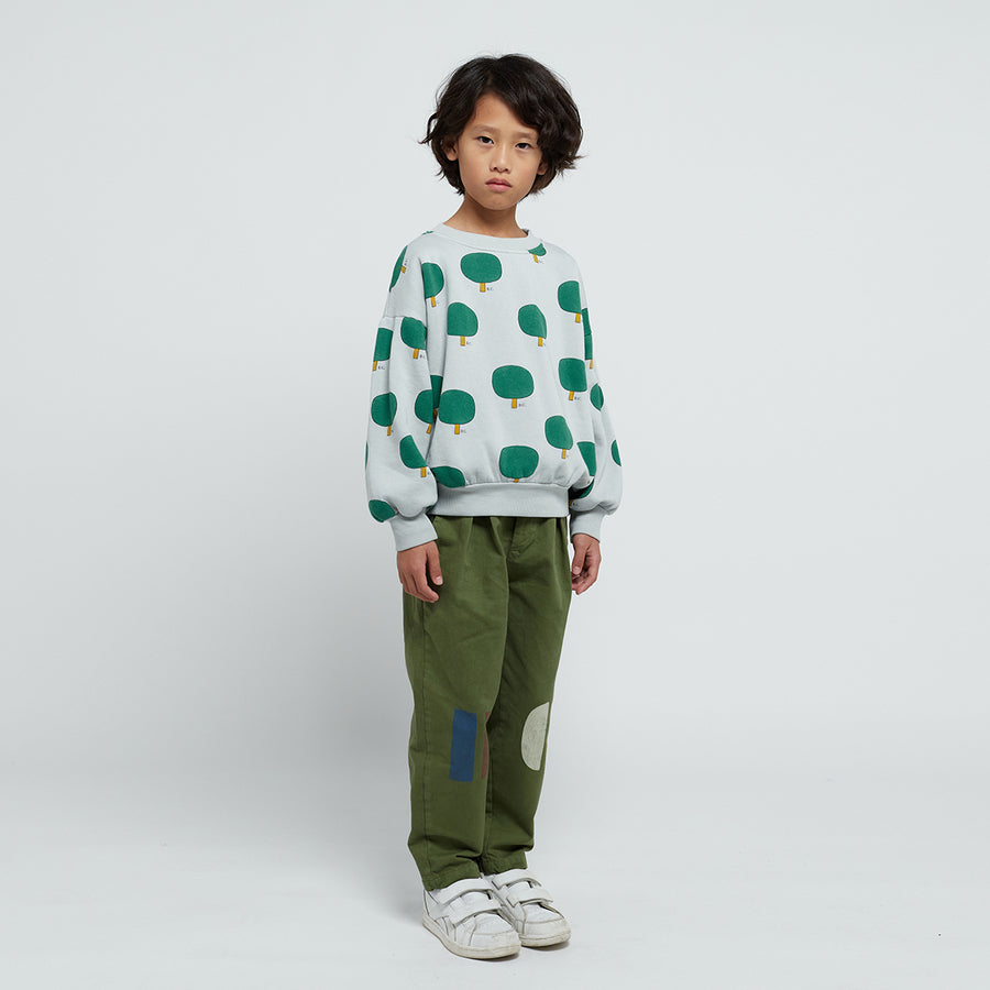 Bobo Choses :: Green Tree All Over Sweatshirt
