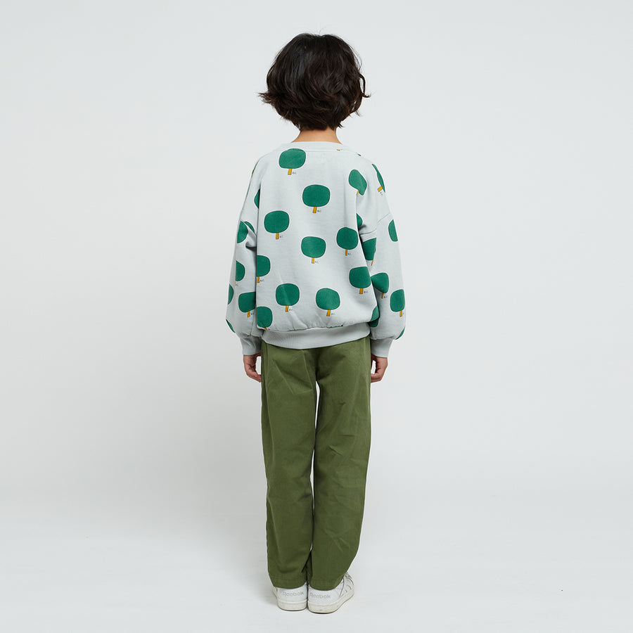 Bobo Choses :: Green Tree All Over Sweatshirt